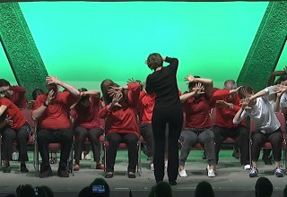 Pamela Quinn choreographed an emotional performance of 50 people with Parkinson's from all over the world at the World Parkinson's Congress