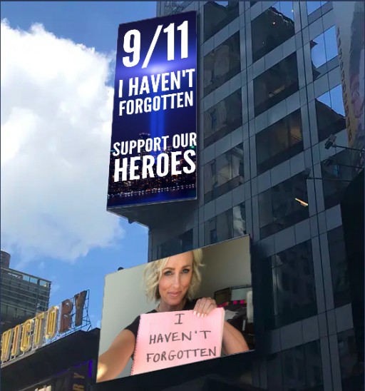 Nonprofit is Raising Money for 9/11 First Responder Programs by Putting Donors on a Times Square Billboard