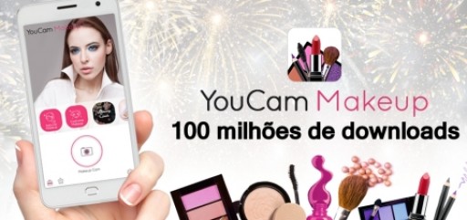 O App nº 1 de maquiagem no mundo "YouCam Makeup" alcança 100 milhões de downloads em tempo recorde