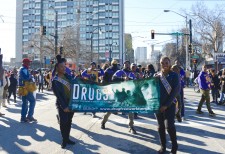 Drug-Free World marching through the streets of Atlanta