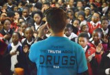 Maurithus Meiring lectures South African high school students on the truth about drugs. 