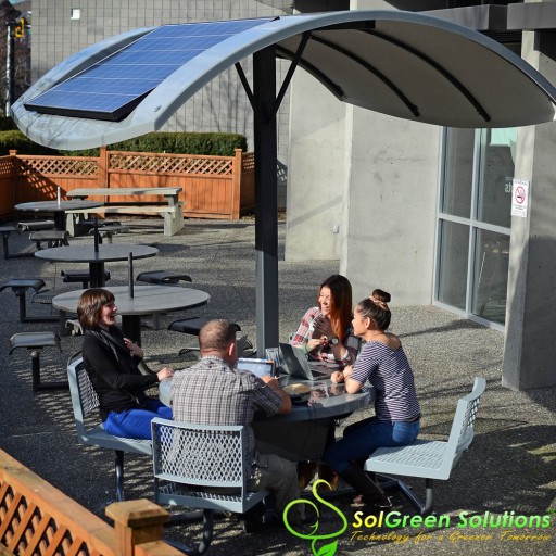 Introducing the NEW Outdoor Solar Charging Table That Powers Your Mobile Devices