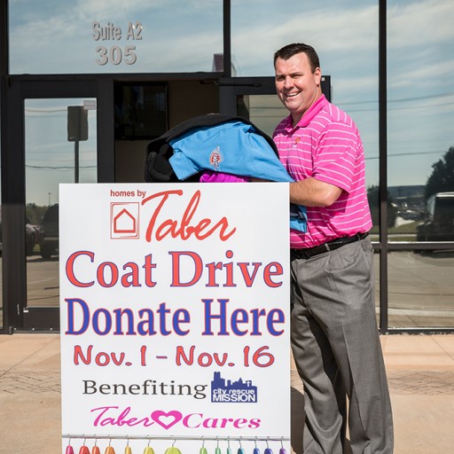 Homes by Taber Collects 709 Coats for OKC's City Rescue Mission