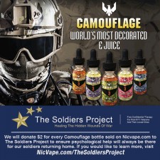 Purchases of NicVape's Camouflage E-Liquid Help Support The Soldiers Project