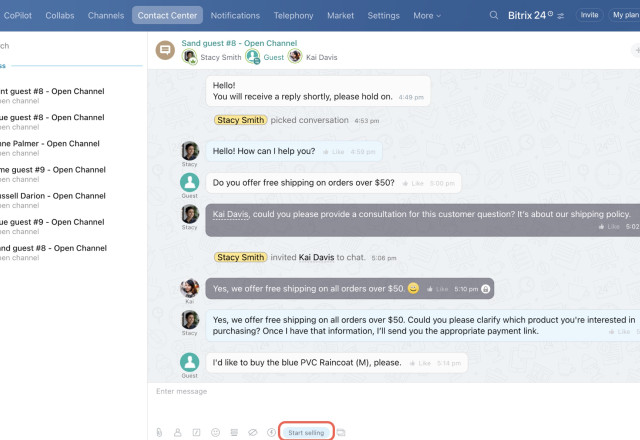 Bitrix24 Open Channels