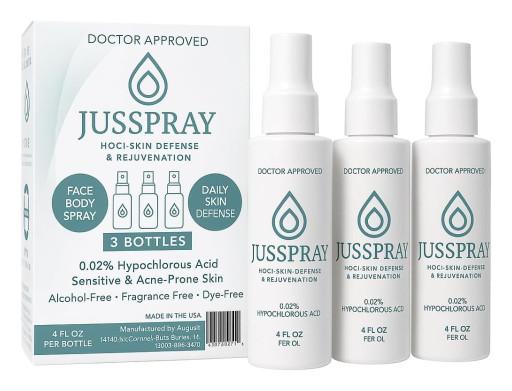 JusSpray, a Brand of Aquaox Pure Solutions, LLC Announces Continued Amazon Success and Doctor-Approved 3-Pack Offering Ultra-Pure HOCl