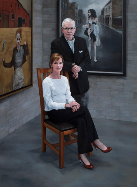 "Portrait of the Collectors, Dr. Elaine Melotti Schmidt and Steven Alan Bennett"