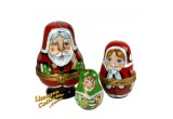 Santa Claus, Mrs. Claus & Elf Limoges box set at LimogesCollector.com