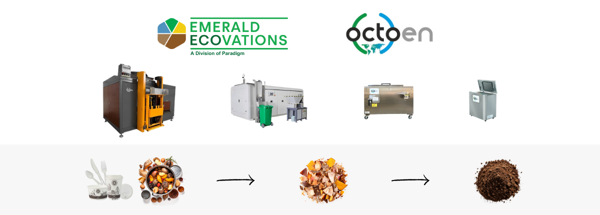 Emerald Ecovations Partners with Octoen Compost Machine Manufacturer