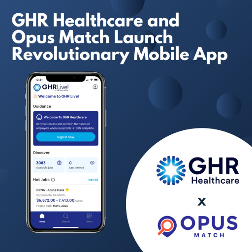 GHR Healthcare and Opus Match Launch Revolutionary Mobile App