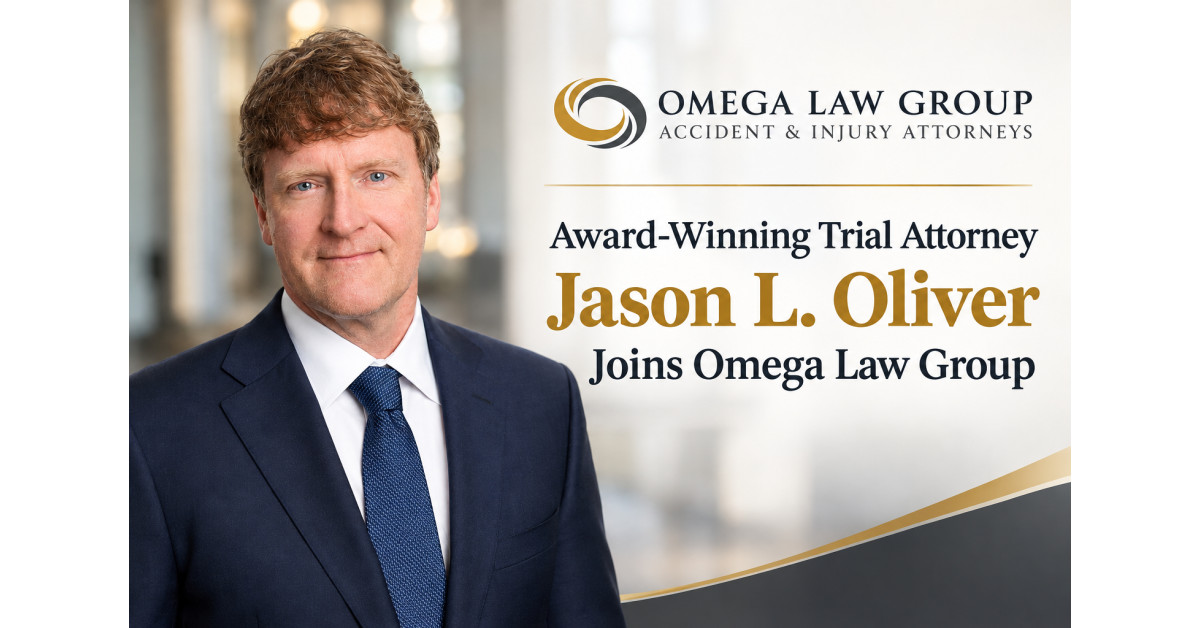 Award-Winning Trial Attorney Jason L. Oliver Joins Omega Law Group