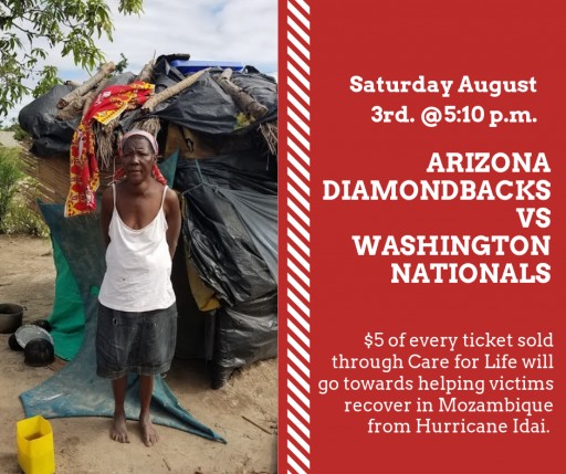 Care for Life Teams Up With Arizona Diamondbacks to Build and Repair Homes for Thousands of Victims in Mozambique