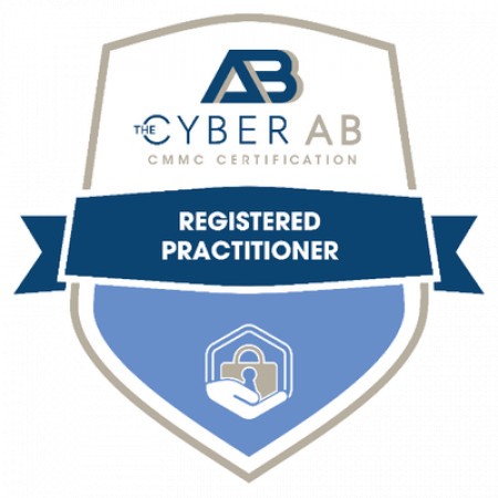 Registered Practitioner Badge from Cybersecurity Maturity Model Certification Accreditation Body