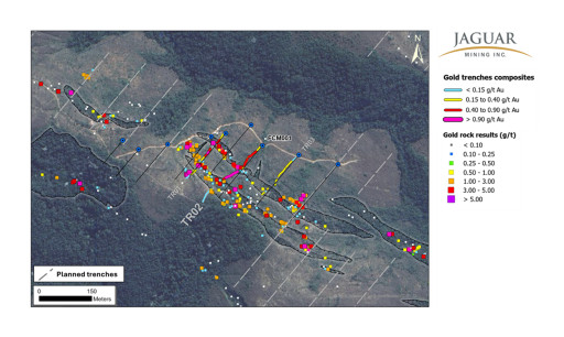 Jaguar Mining Inc. Commences Drilling at High-Potential Chame Target - Advancing Five-Year Exploration Plan