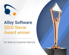 Alloy Software Wins Bronze Stevie Award for Sales & Customer Service