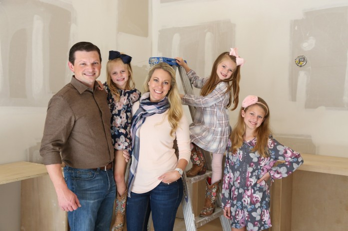 Rick Walker Family in Flooded House