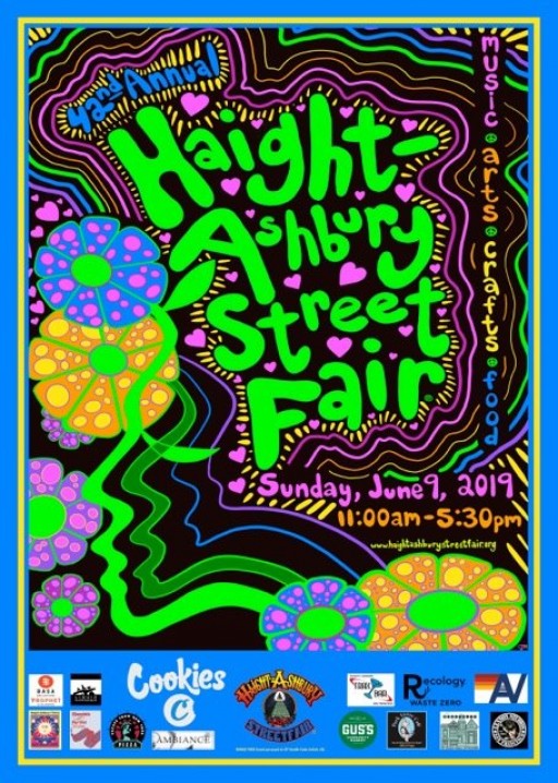 42nd Annual Haight-Ashbury Street Fair Announces 2019 Line-Up - Sponsored by Cookies