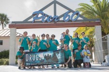 Volunteers from the Foundation for a Drug-Free World Florida ran in the Goodwill Hippie 5K to promote drug-free living.