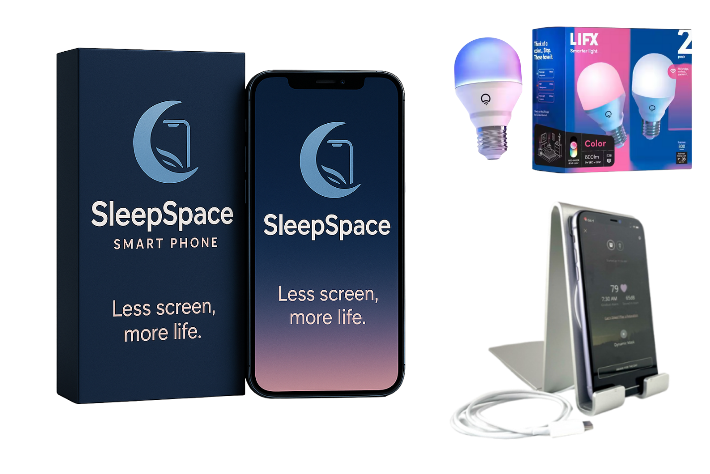 The SleepSpace Phone, Smart Light and Charger is Based on Cognitive Behavioral Therapy and Can Help Address Phone Addiction 