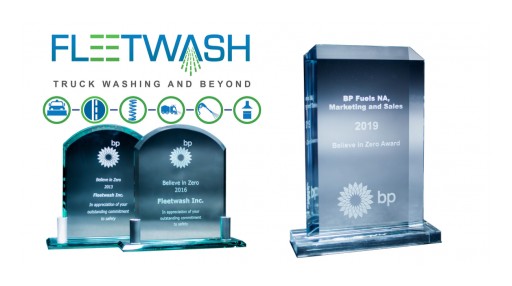 Fleetwash Receives Third Prestigious Safety Award