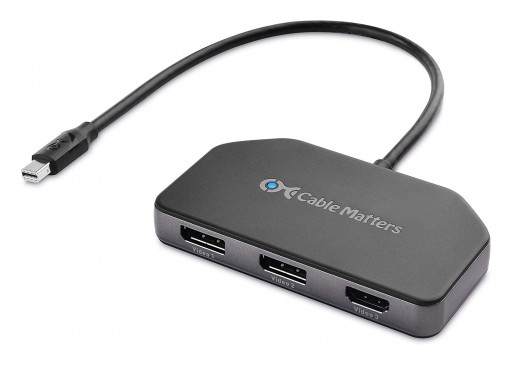 Cable Matters Introduces Triple-Monitor MST Hub, Featuring DisplayPort™ 1.4 Technology