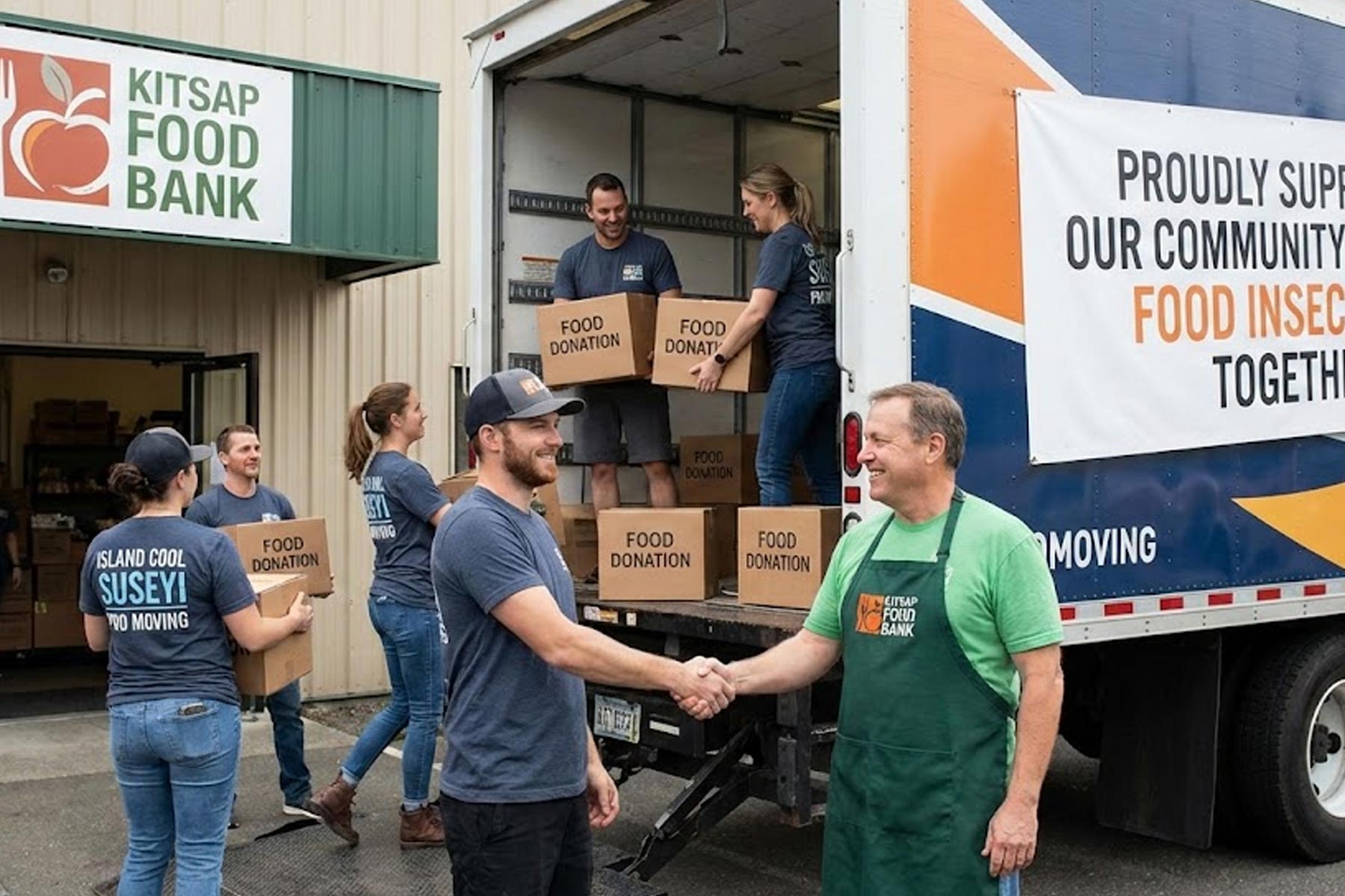 Suseyi Pro Moving and Island Cool Community Food Drive Partnership