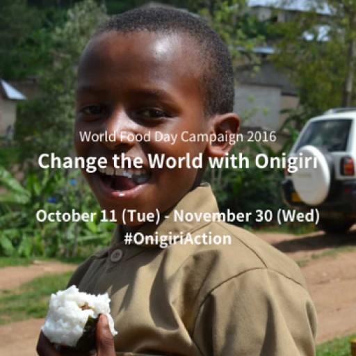 TABLE FOR TWO Celebrates World Food Day 2016  - Change the World With Onigiri (Rice Ball)