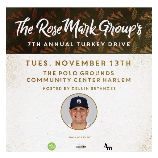 The Rosemark Group Presents the 7th Annual Harlem Turkey Drive With New York Yankees Dellin Betances & Whole Foods Market