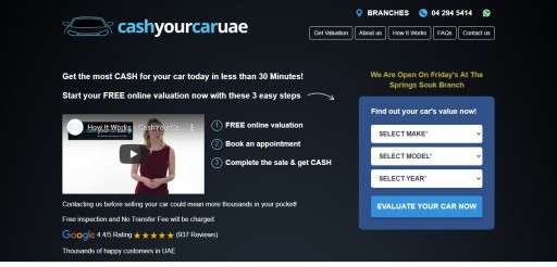 CashYourCarUAE.com: The Perfect Companion for Selling a Car