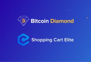 Bitcoin Diamond and Shopping Cart Elite Partnership