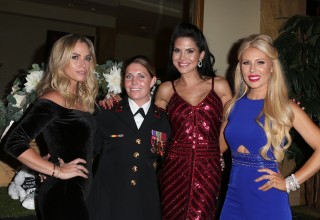Reality Stars with formal Corporal Megan Leavy who was awarded the Dog Hero Award at the Vanderpump Dog Foundation Gala Presented by Zappos for Good 