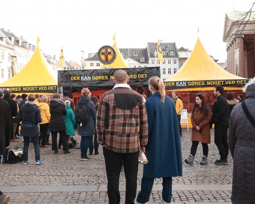 Practical Help in the Bright Yellow Tent in the Heart of Copenhagen