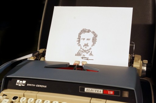 Artist Phil Hansen Encourages Literacy Through Using a Typewriter to Create Portraits
