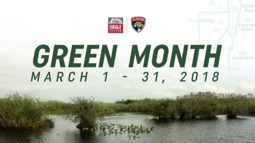 Florida Panthers Announce 'Green' Initiatives for March