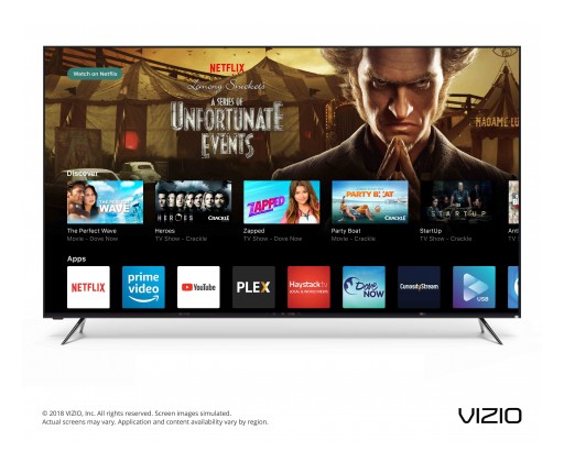 VIZIO Unveils Next Era of Smart TV With Canadian Launch of the 2018 SmartCast™ OS