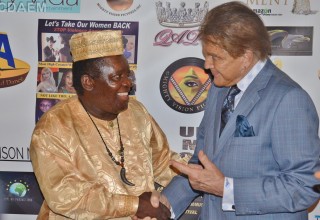 Nollywood Founder King Bassey with Honoree Mel Novak