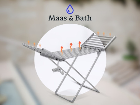 Maas & Bath Heated Drying Rack Energy-Efficient Alternative
