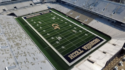 Georgia Tech Upgrades to FieldTurf Vertex CORE at Historic Bobby Dodd Stadium