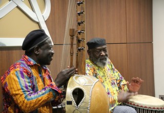 One of the evening's highlights was a concert of African music.
