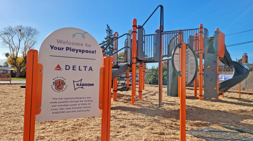 San Jose Christian School, Delta Air Lines and KABOOM! Work to End Playspace Inequity With New Playground in Campbell, CA
