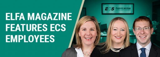 ELFA Magazine Cover Features Three ECS Financial Employees
