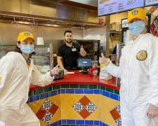 Volunteer Ministers from the Church of Scientology Silicon Valley bring prevention materials to shops and residences to help bring the coronavirus epidemic under control.