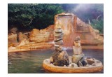 natural surroundings of hot springs pools