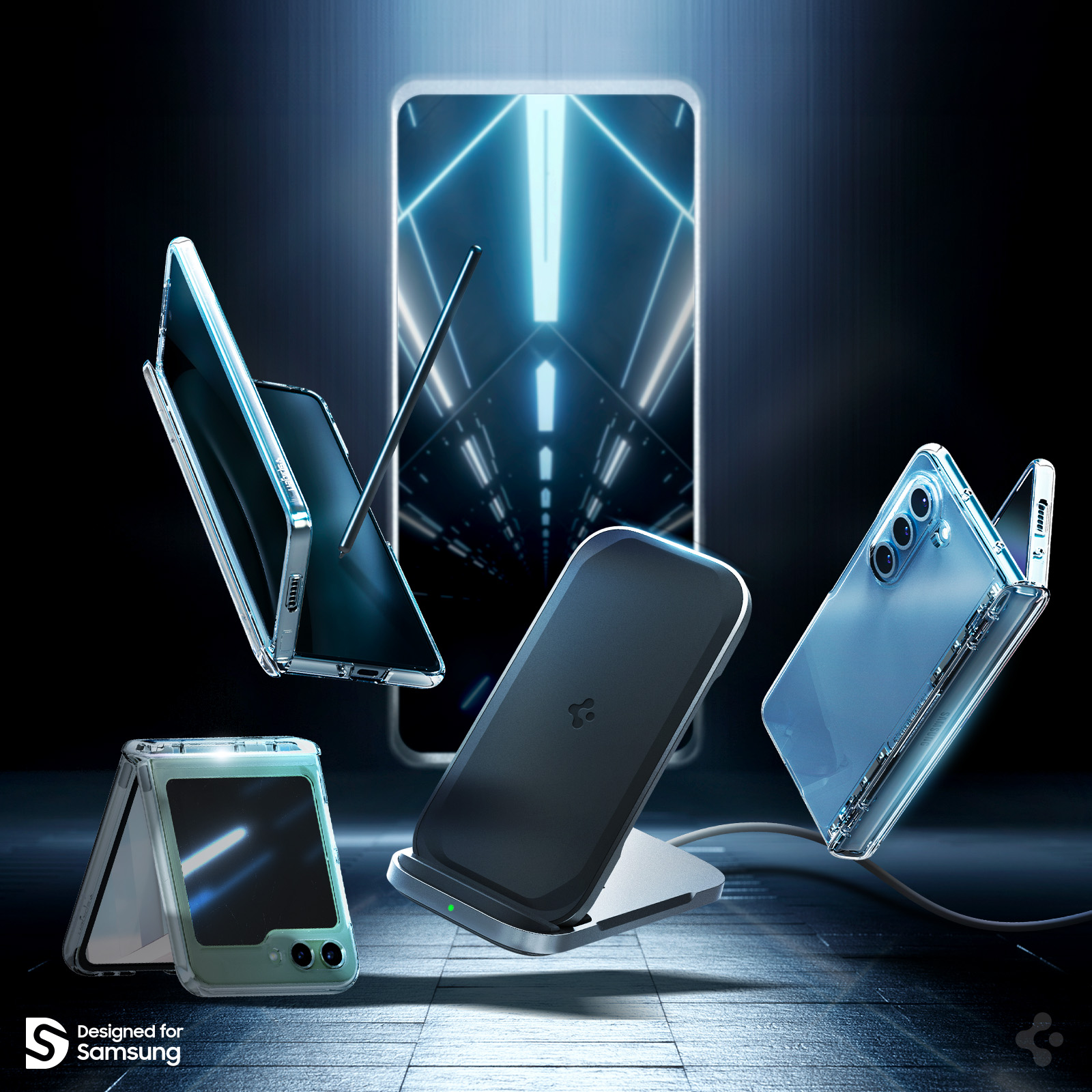 Spigen 'Designed for Samsung' Wireless Charger for Galaxy Z Flip5
