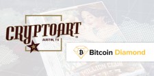 Cryptoart and Bitcoin Diamond Logos