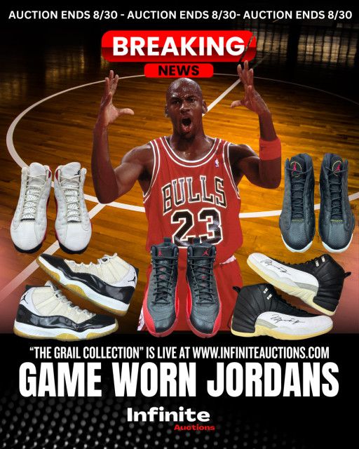 Michael Jordan's Game-Worn Sneakers Headline 'The Grail Collection' at Infinite Auctions (OTC Pink:MDCE)