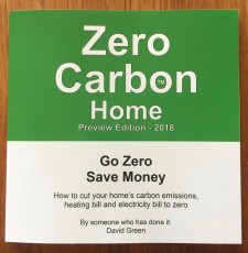 The front cover of the book Zero Carbon Home
