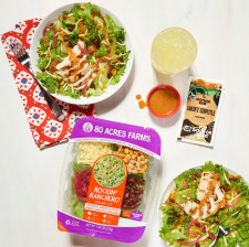 Rockin' Ranchero salad kit with Mother Raw dressing