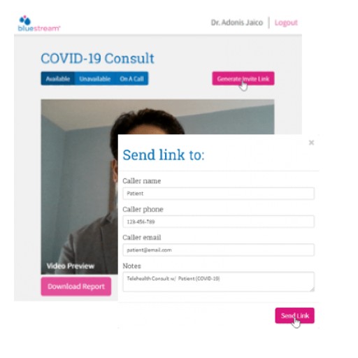 Free Telemedicine Platform to Combat COVID-19 From Bluestream Health