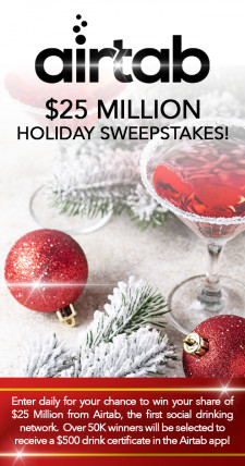 AirTab $25 Million Holiday Sweepstakes with Red Bull Energy Drink, Red Bull, Maxim Magazine, Bahama Boat Works 